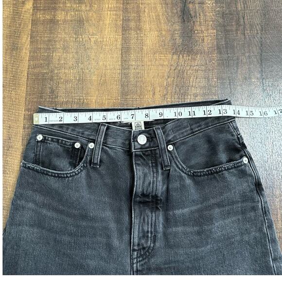 Madewell The Balloon Jean in Washed Black Size 26 - Picture 2 of 10